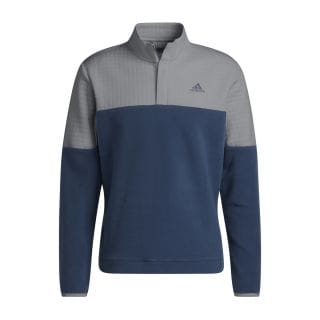Adidas Hf6528 Dwr Block 1/4 Zip Abbigliamento Golf Uomo