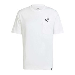 Adidas Jc5282 T-shirt Lounge Slides Graphic Pocket Sport Style Uomo