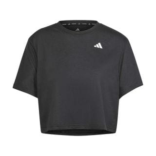 Adidas Jc9555 T-shirt Crop Mini Logo Donna Abbigliamento Training E Palestra Donna
