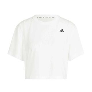 Adidas Jc9556 T-shirt Crop Mini Logo Donna Abbigliamento Training E Palestra Donna