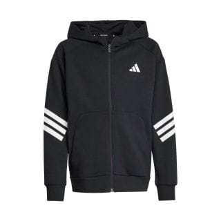 Adidas Jj4801 Felpa C/capp Fz Ft Icons 3 Stripes Bambino Abbigliamento Bambino Junior