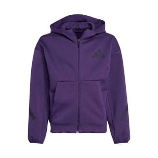 Adidas Jw2426 Felpa Con Cappuccio Full Zip Z.n.e. Bambina Abbigliamento Bambino Junior