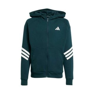 Adidas Jw7525 Felpa C/capp Fz Ft Icons 3 Stripes Bambino Abbigliamento Bambino Junior