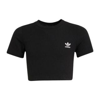 Adidas Originals Jc8439 Rib Crop Tee Essential Bambina Abbigliamento Bambino Junior