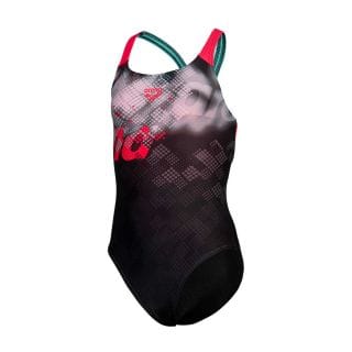 Arena 007225 Girl's Arena Splash Point Swimsuit V Back Costumi Nuoto E Piscina Bambino