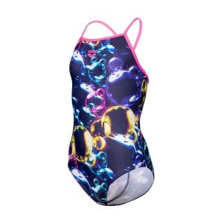 Arena 008994 Costume Intero Soap Bubbles Swimsuit Light Drop Back Bambina Costumi Nuoto E Piscina Junior