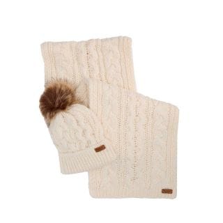 Barbour Lgs0025 Set Sciarpa Cappello Penshaw Donna Accessori Donna