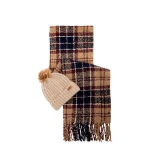Barbour Lgs0077 Set Sciarpa Cappello Saltburn Donna Accessori Donna