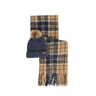 Barbour Lgs0077 Set Sciarpa Cappello Saltburn Donna Accessori Donna