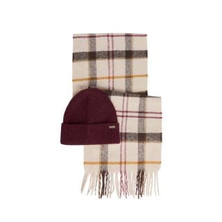 Barbour Lgs0107 Set Sciarpa Cappello Olivia Donna Accessori Donna