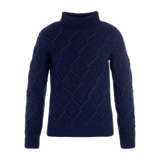 Barbour Lkn1170 Maglione Dolcevita A Trecce Burne Donna Casual Donna