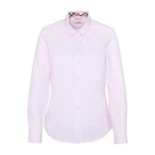 Barbour Lsh1409 Camicia In Popline Inserti Tartan Derwent Donna Casual Donna