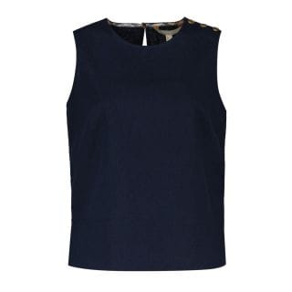 Barbour Lsh1597 Canotta Misto Lino Bathgate Donna Casual Donna