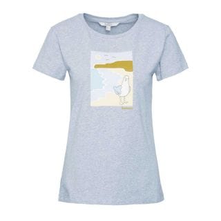 Barbour Lts0665 T-shirt Gabbiano Merseyside Donna Casual Donna