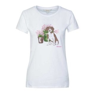 Barbour Lts0667 T-shirt Cagnolini Bowland Donna Casual Donna