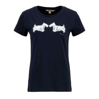 Barbour Lts0669 T-shirt Cagnolini Highlands Donna Casual Donna