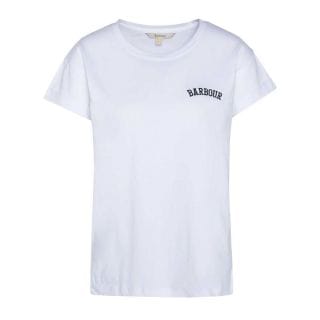 Barbour Lts0671 T-shirt Logo Ricamato Kermore Donna Casual Donna