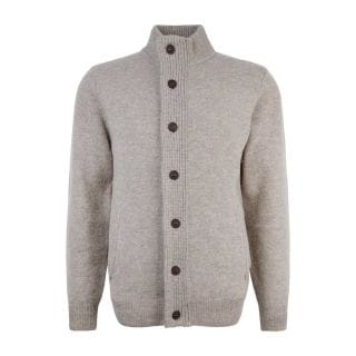 Barbour Mkn0731 Cardigan Full Zip E Bottoni Con Toppe Casual Uomo