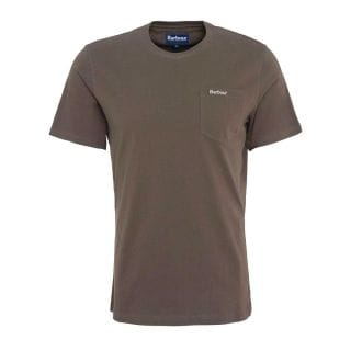 Barbour Mts1114 T Shirt Langdon Pocket Casual Uomo