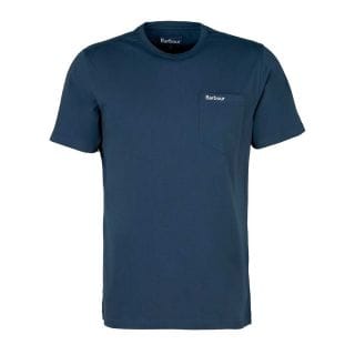 Barbour Mts1114 T Shirt Langdon Pocket Casual Uomo