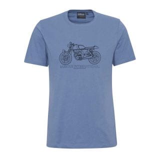 Barbour Mts1416 T Shirt Disegno Moto Casual Uomo