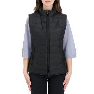 Blauer 26sbldx031667455 Piumino Smanicato Ad Onde Donna Giacconi Donna