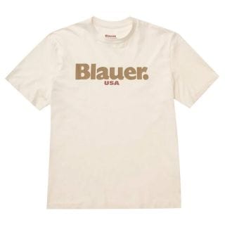 Blauer 26sbluh022997439 T-shirt Contrast Macro Logo Hernst Casual Uomo