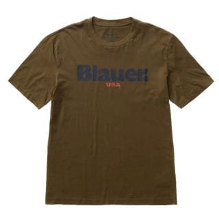 Blauer 26sbluh022997439 T-shirt Contrast Macro Logo Hernst Casual Uomo