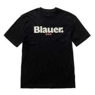 Blauer 26sbluh022997439 T-shirt Contrast Macro Logo Hernst Casual Uomo