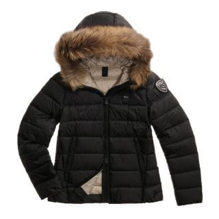 Blauer 26wbldc03038 Piumino Con Cappuccio Pelliccia Arcadia Donna Giacconi Donna