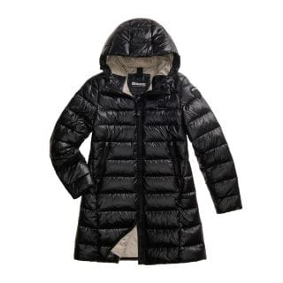 Blauer 26wbldk02073 Piumino Lungo Cappuccio In Ovatta Adelaide Donna Giacconi Donna