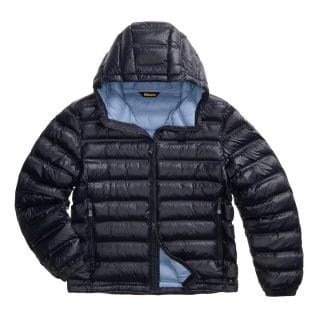 Blauer 26wbluc02218 Piumino Cappuccio Ovatta Termo Saldato Charles Giacconi Uomo