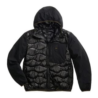 Blauer 26wbluc08068 Piumino Ad Onde Con Inserti Neoprene Albert Giacconi Uomo