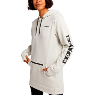 Burton 208401 Felpa C/capp Oak Long Abbigliamento Snowboard Donna