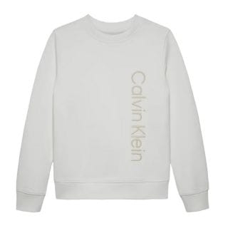 Calvin Klein Ckib0ib02564t Felpa Girocollo Scritta Lato Bambino Abbigliamento Bambino Junior