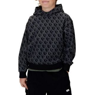 Calvin Klein Ckib0ib02565t Felpa Con Cappuccio Logo Aop Bambino Abbigliamento Bambino Junior