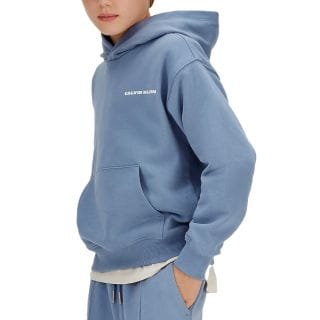 Calvin Klein Ib0ib02618 Felpa C/capp Relaxed Back Bambino Abbigliamento Bambino Junior