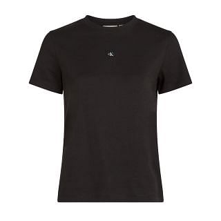Calvin Klein J20j225243 T Shirt Woven Label Regular Donna Casual Donna