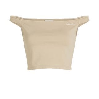 Calvin Klein J20j225542 Top Logo Bardot Donna Casual Donna