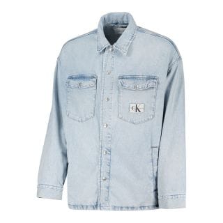 Calvin Klein J30j322383 Giacca Overshirt In Denim Giacconi Uomo