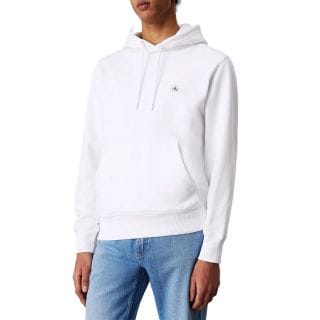 Calvin Klein J30j327113 Felpa Cappuccio Woven Label Casual Uomo