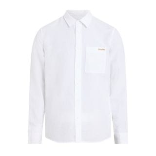 Calvin Klein J30j327295 Camicia In Lino Casual Uomo