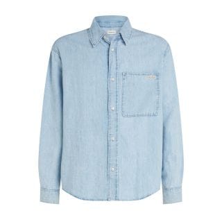 Calvin Klein J30j327508 Camicia In Denim Casual Uomo