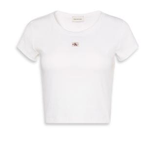 Calvin Klein Lv047c200g T Shirt Ss Woven Label Donna Casual Donna