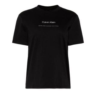 Calvin Klein Lv047c811g T-shirt Minimal Logo Donna Casual Donna