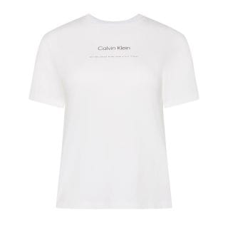 Calvin Klein Lv047c811g T-shirt Minimal Logo Donna Casual Donna
