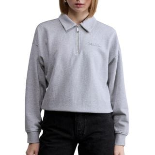 Calvin Klein Lv047e824g Felpa Half Zip Donna Casual Donna