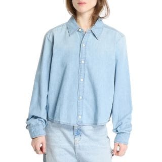 Calvin Klein Lv047e901g Camicia In Denim Donna Casual Donna