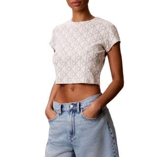 Calvin Klein Lv047g830g Top Baby T All Over Donna Casual Donna
