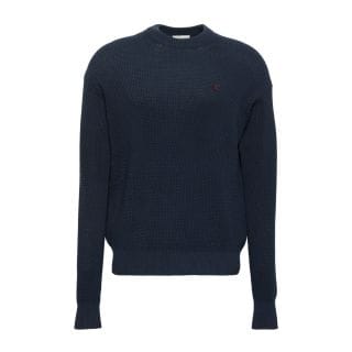 Calvin Klein Lv04rd313g Maglione Cotton Waffle Girocollo Casual Uomo